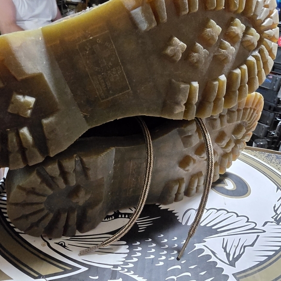 Y2K Dr Doc Martens Vintage 8287 Brown Leather Vintage Chunky US men's 9 - Picture 3 of 3